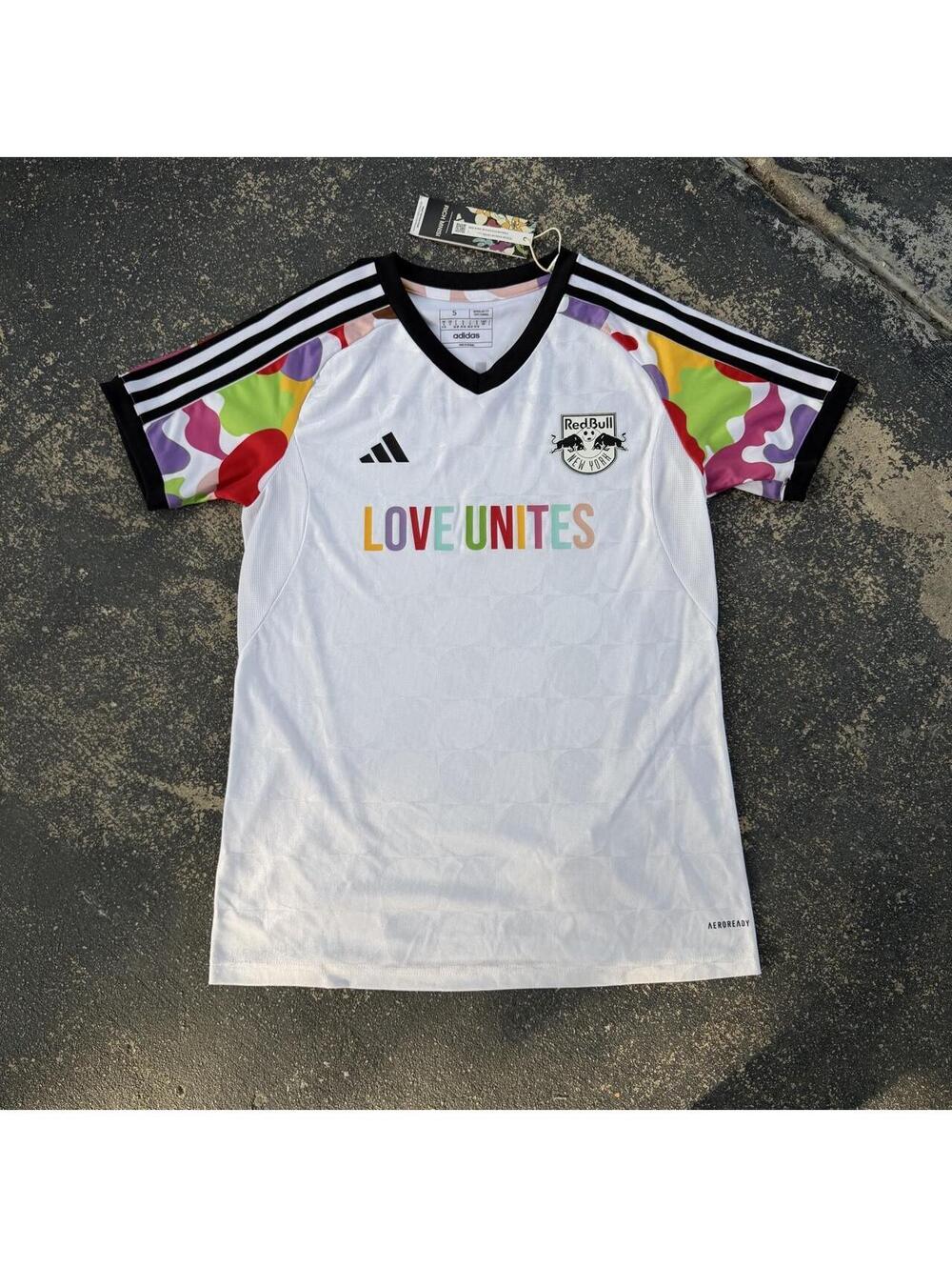 Adidas New York Red Bulls 2023 Pride Warm Up Rare Jersey